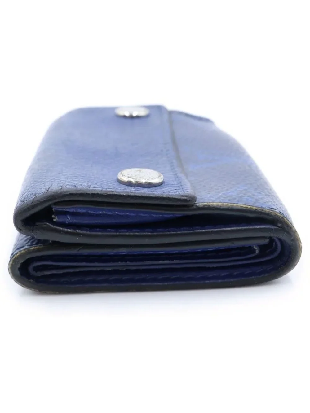 Louis Vuitton Taigarama Discovery Compact Wallet Trifold Blue
